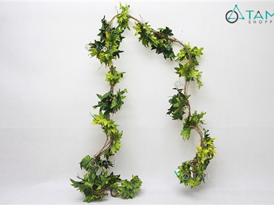 Chùm 5 dây lá rừng vàng xanh 270cm F-DAYLA-01